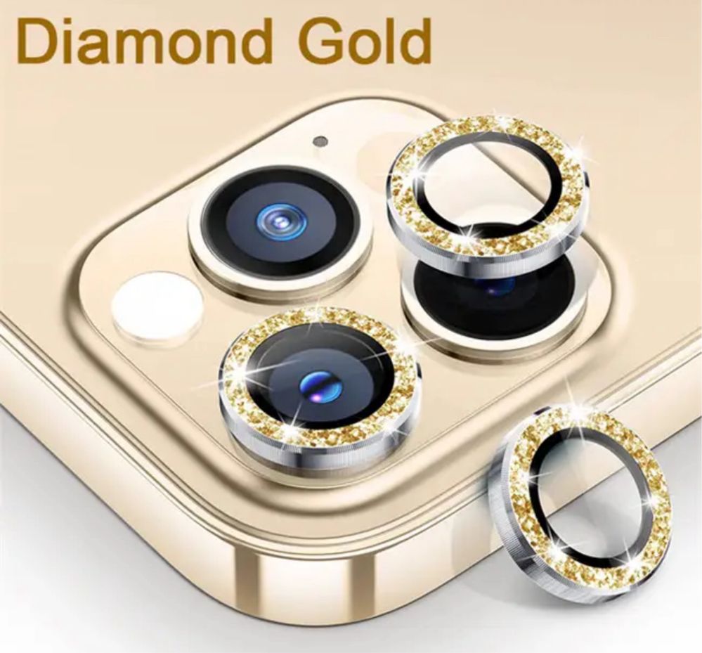 Iphone 13/14/15/16 PRO MAX PLUS Folie Protectie Camera DIamond
