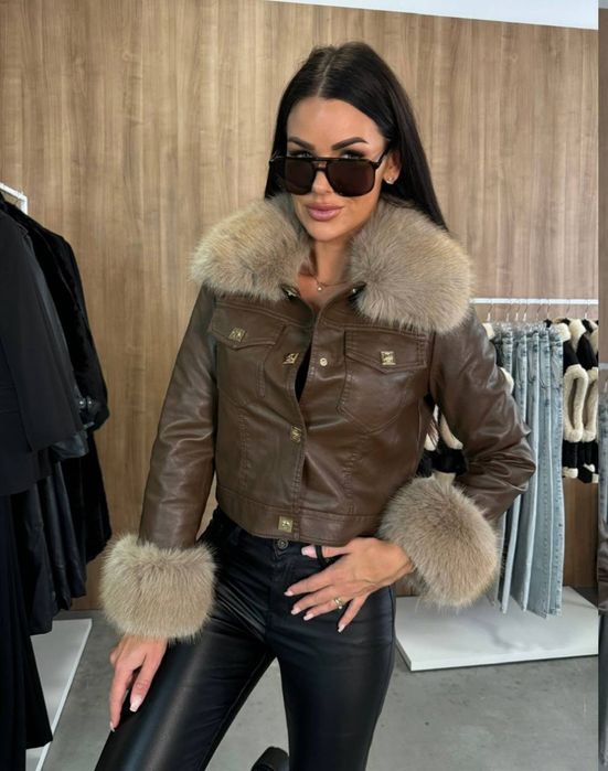Топ модел зимно кожено яке