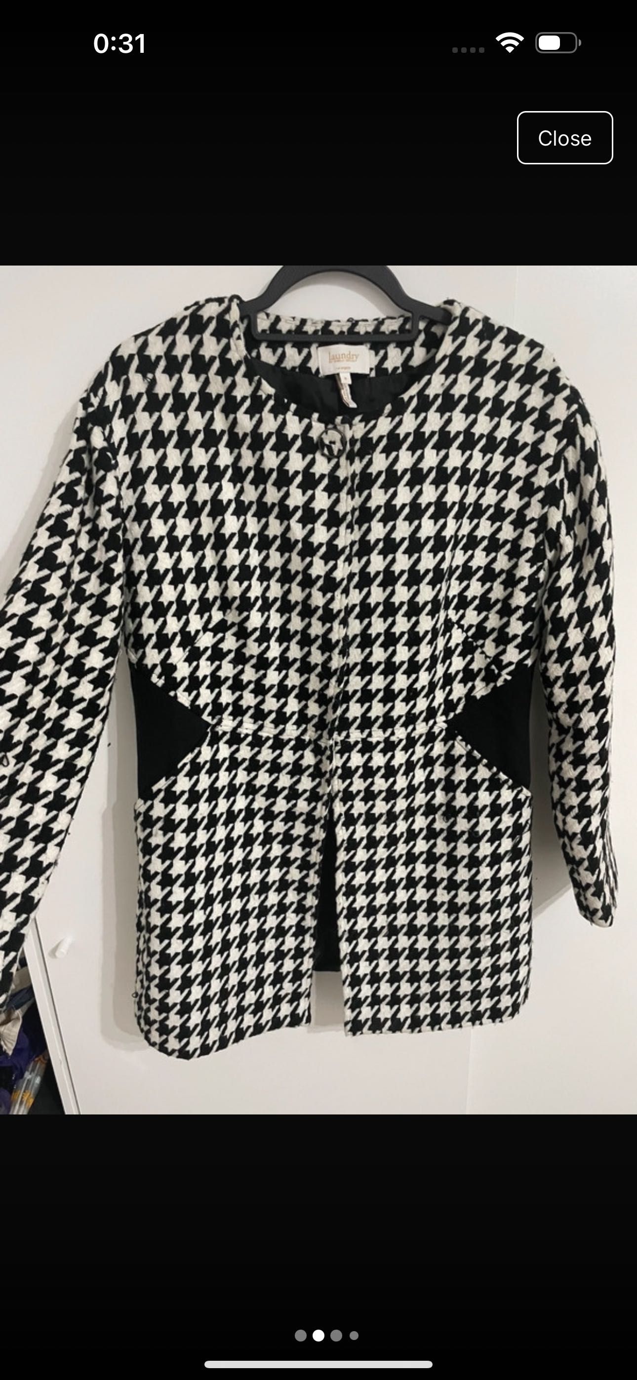 Палто houndstooth Laundry by Shelly Segal