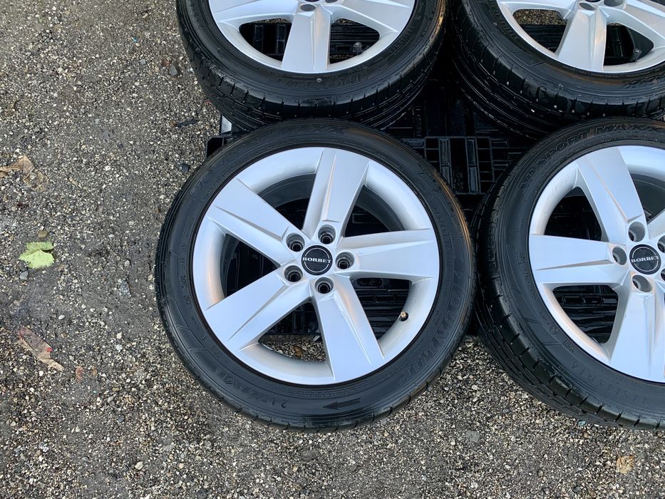 4бр.Алуминиеви джанти 16" 5x100+ГУМИ 215/45/16 за Skoda Fabia,Vw Polo