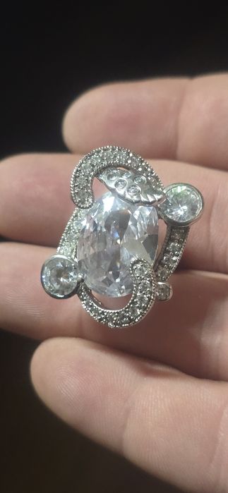 Inel argint reglabil