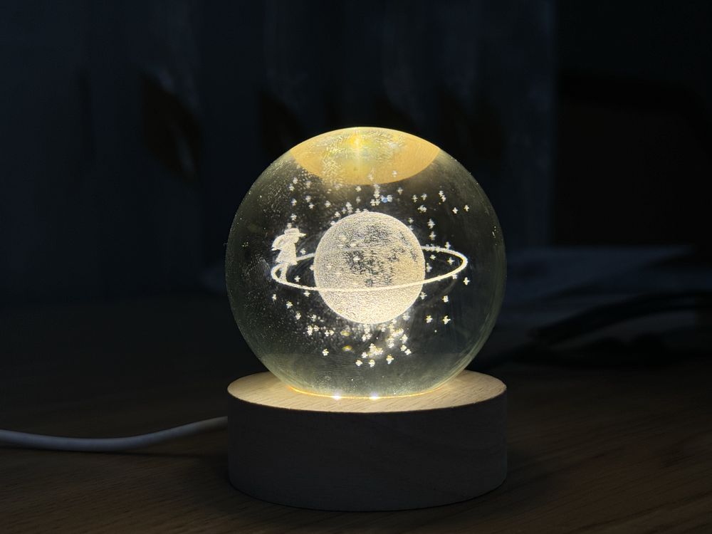 Светильник ночной, с 3D эффектом Луны