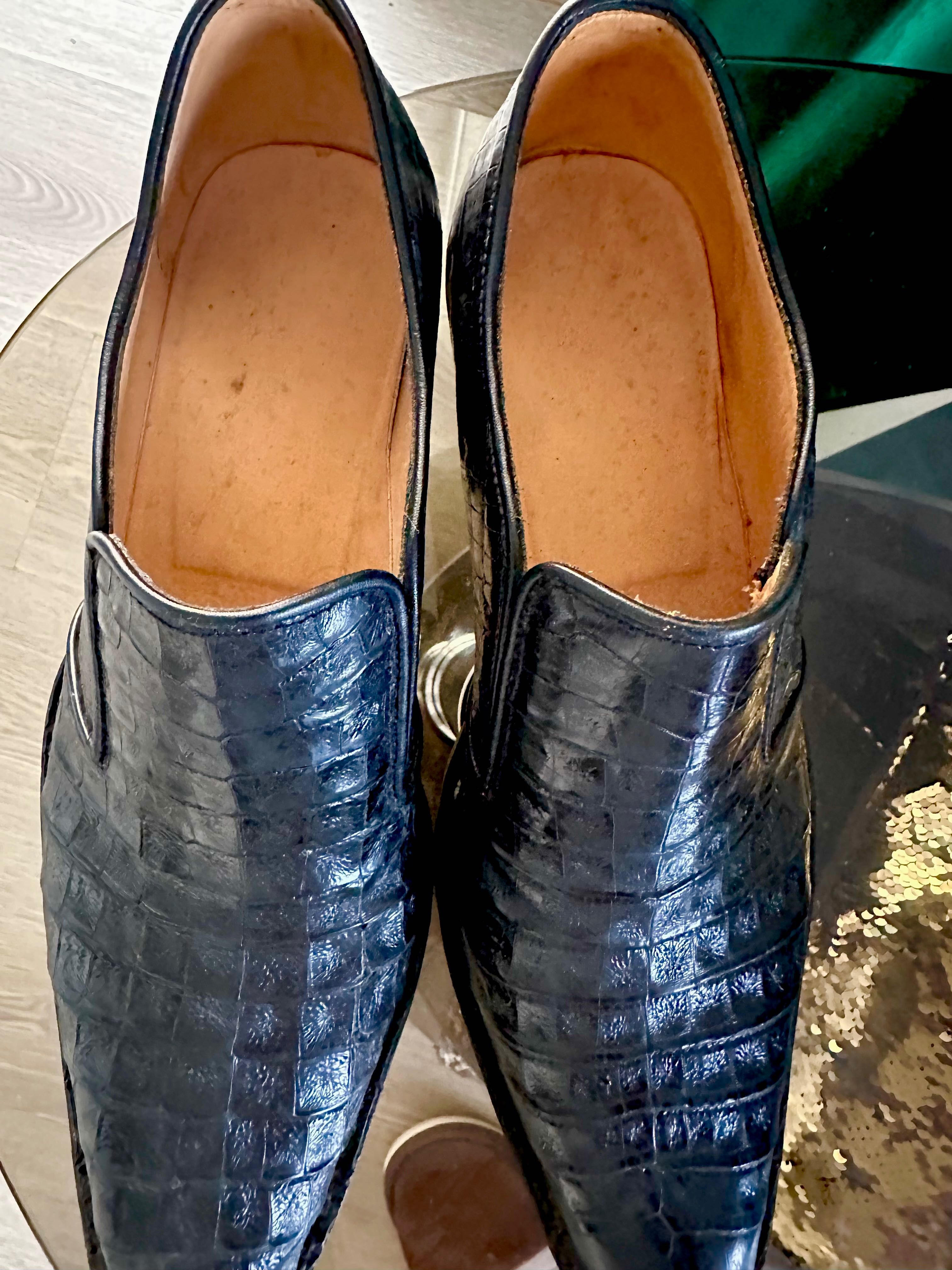 Pantofi din crocodil hand made!