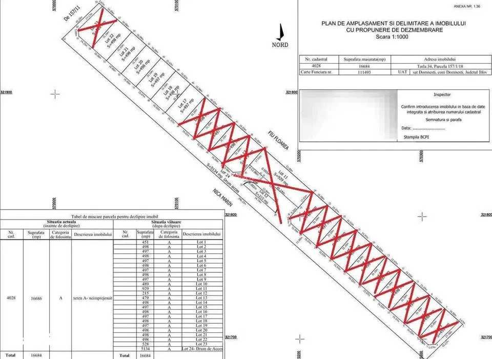 Proprietar - Teren 500 mp - Domnești – 15.000€ - Investitie sigura
