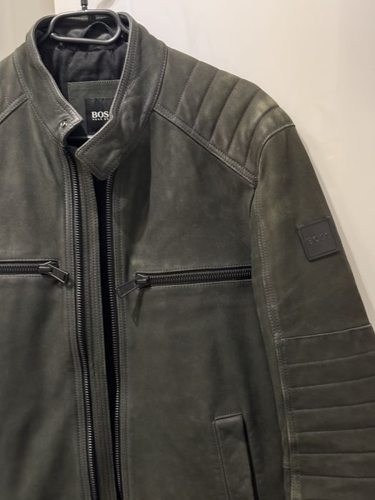 Vand geaca de piele naturala Hugo Boss