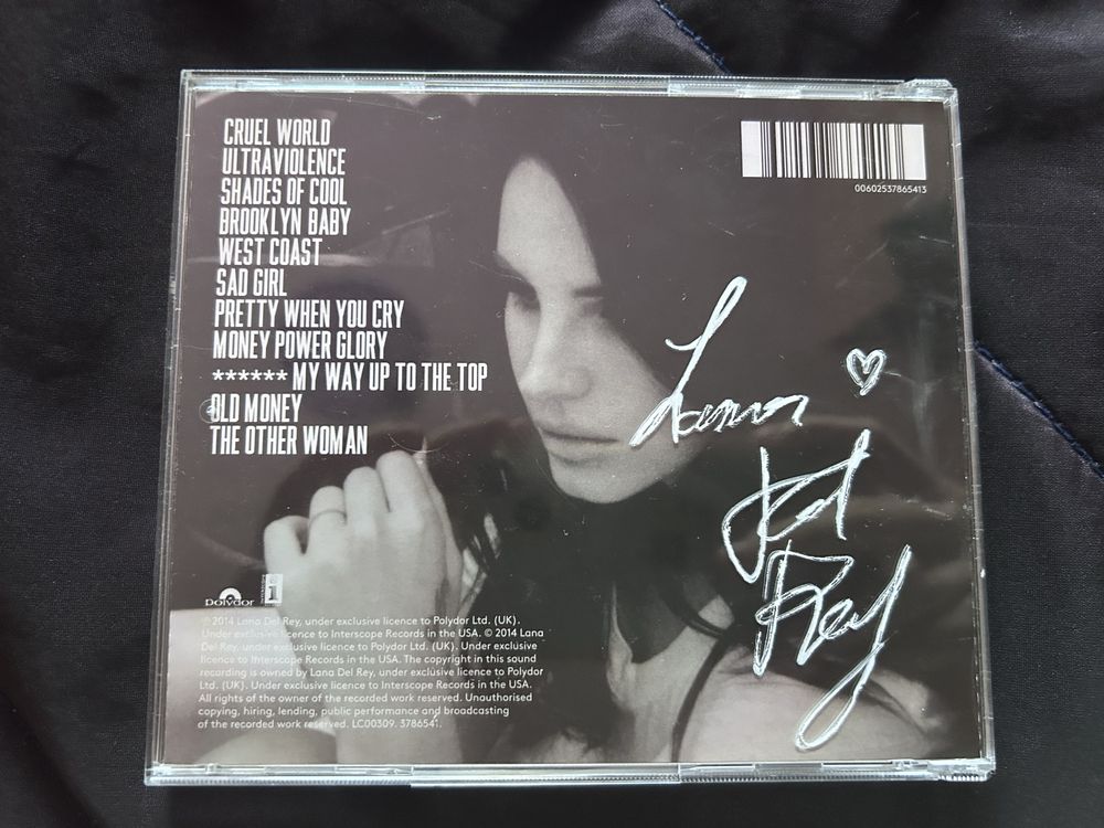 Lana Del Rey Ultraviolence подписан