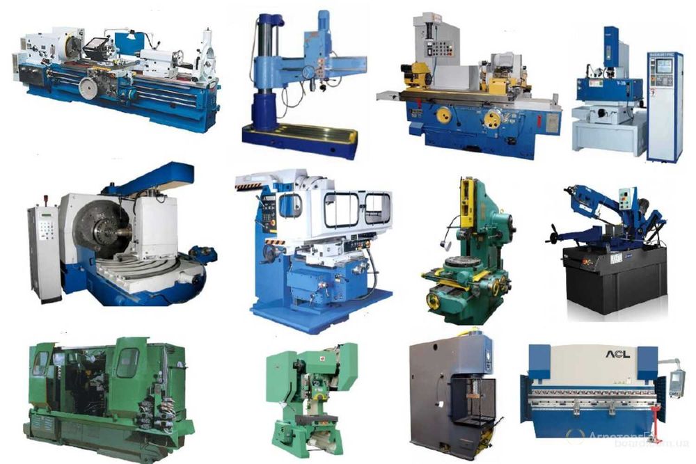 Металлорежущие станки  в наличии (токарные, фрезерные, сверлильные)