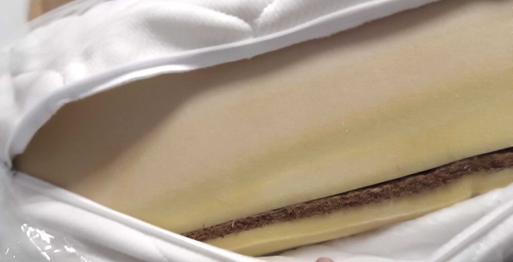 Saltea moale ortopedică cu strat de nucă de cocos 160x200