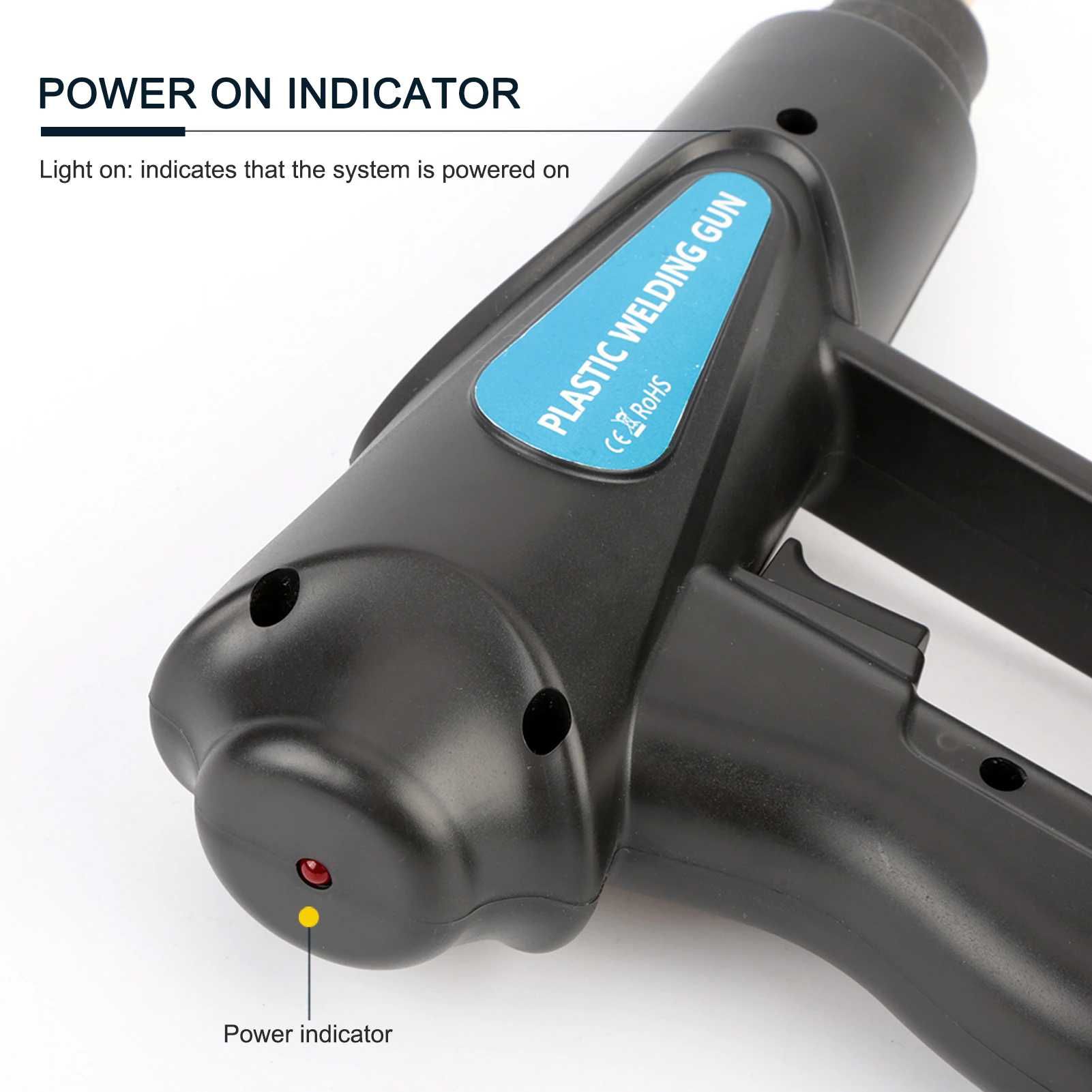 NOU! 70W Pistol Aparat Lipit Sudat Plastic Profesional +200/800Capse