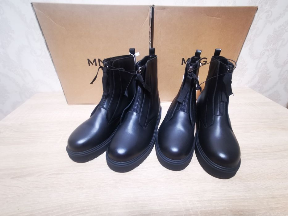 Botine Mango din piele,noi cu etichetă mărimea 38