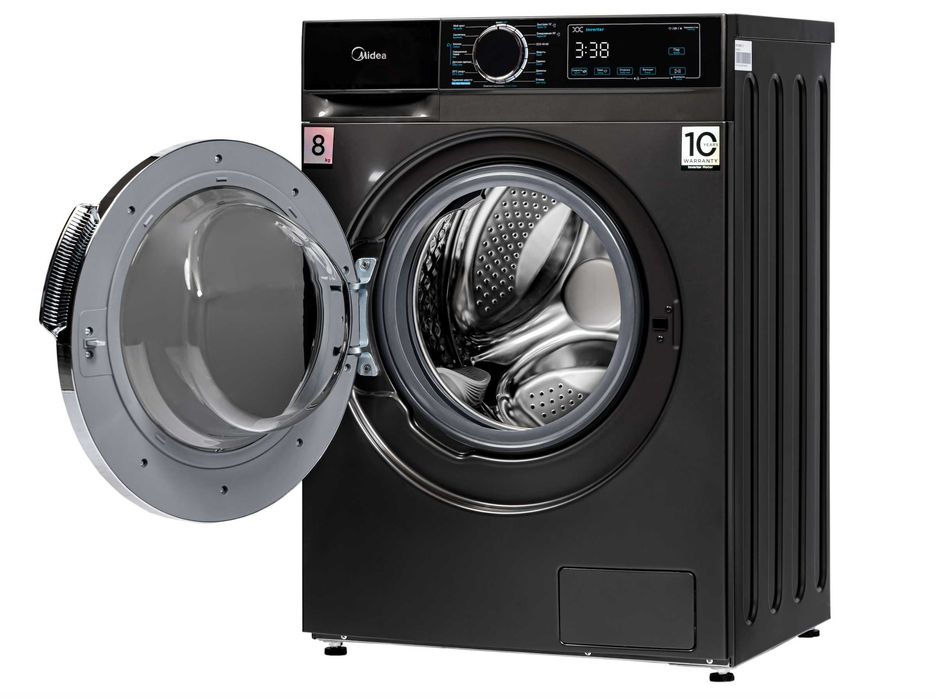 Стиральная Машина Midea MFA01W80B (8 кг, 1400 об/мин, Инвертор)