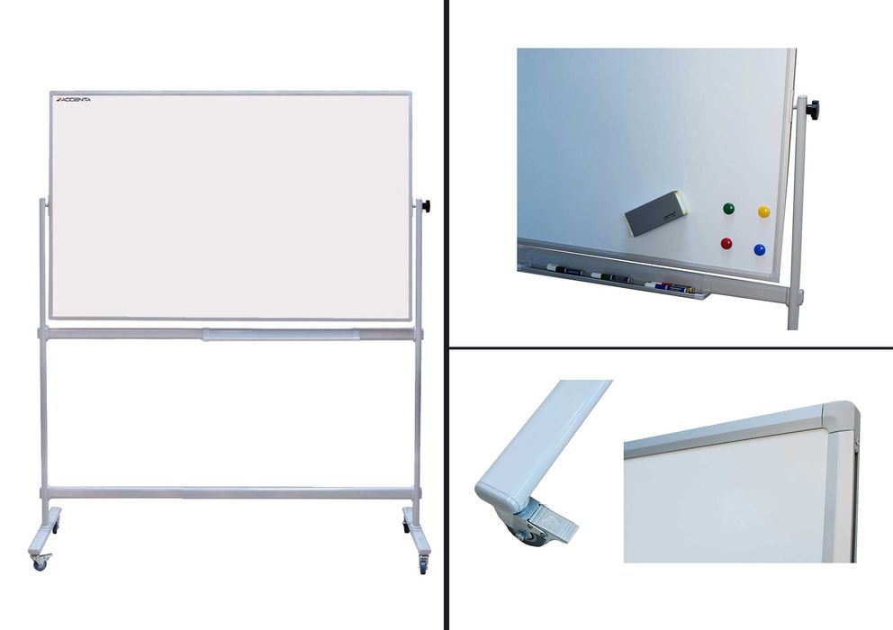 TABLA MAGNETICA doua fete de scris - Whiteboard mobil 120x180 cm