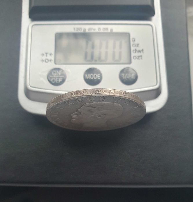 Moneda 5 lei 1883 argint, detalii bune