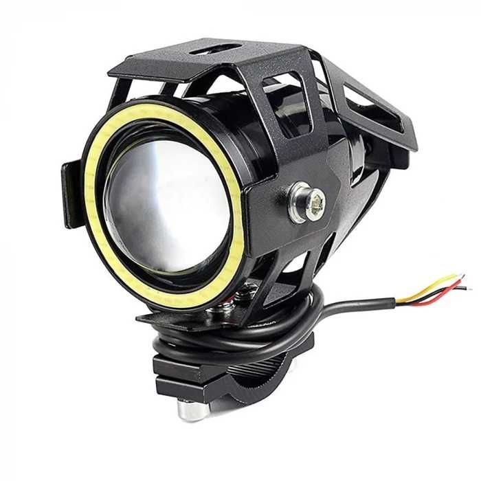 PROIECTOARE LED moto Angel Eyes CREE cu leduri ceata motocicleta U7