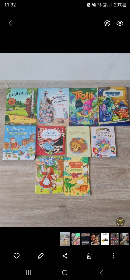 Vând carticele copii în stare foarte bună