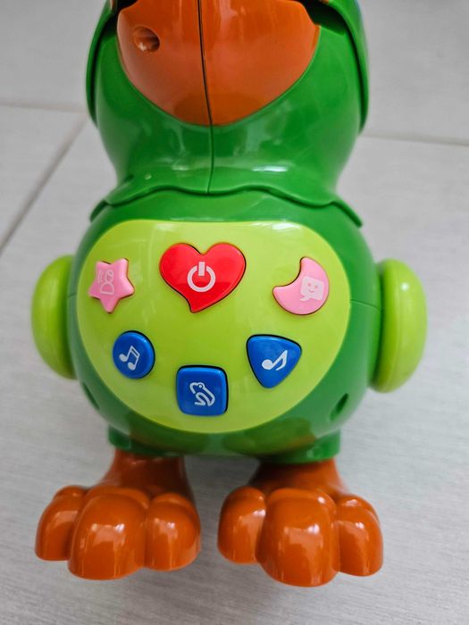 Papagal - jucarie interactiva muzicala cu activitati, lumini si sunete