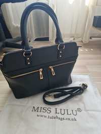 Vand geanta dama laptop neagra Miss Lulu