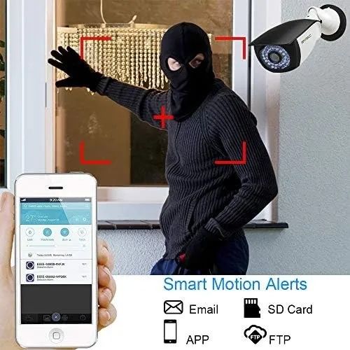 Camera de supraveghere video wifi IP 5 MP  prin aplicatie