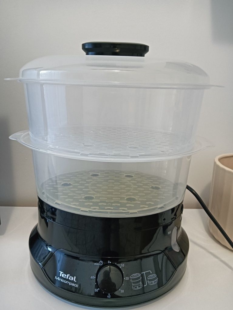 Aparat de gatit cu aburi Tefal MiniCompact VC139810,800W, 6L