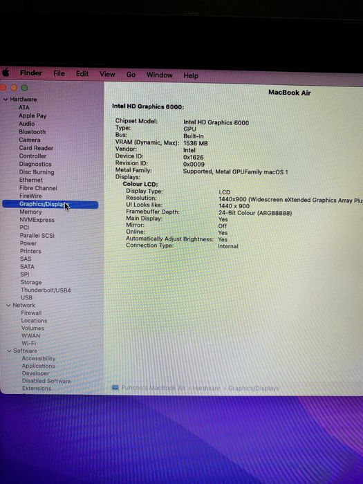 MacBook Air 13-inch, 2017, i5, 128 GB