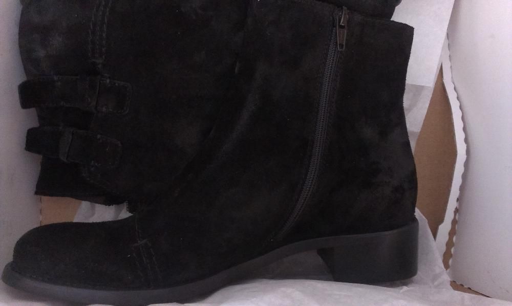 CIABОO/Trespass Черни боти от ест.кожа обърната №37