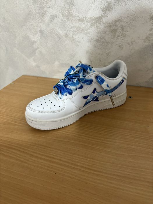 Bapesta uri white and blue