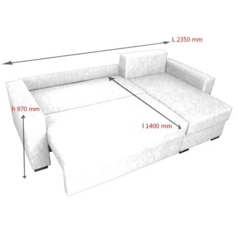Se vinde Colțar Extensibil cu ladă de depozitare.