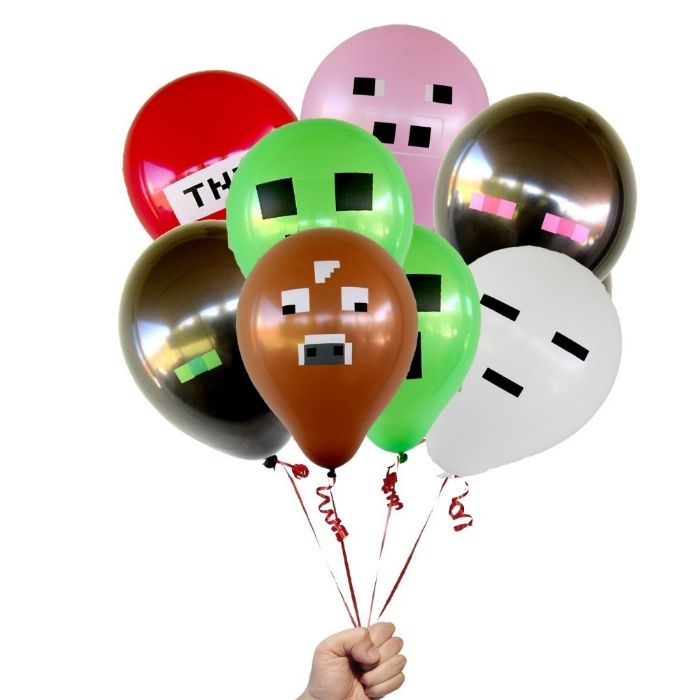 Minecraft Baloane petrecere copii Party balloons 7 modele 2 lei /buc