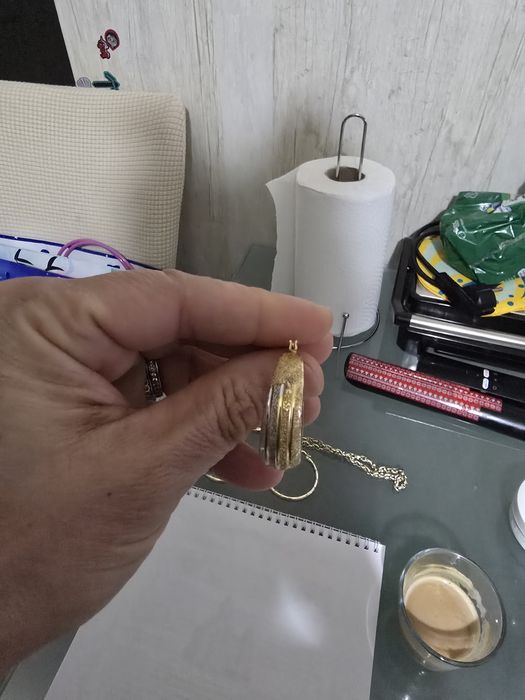 Cercei aur in 2 culori 7.05 g