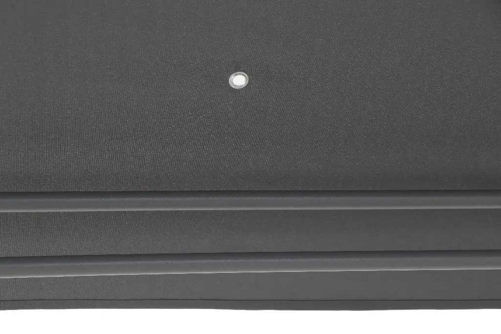 Pavilion CORT Umbrela Metalic Gradina Evenimente 3 x 3m Gri Pereti BT