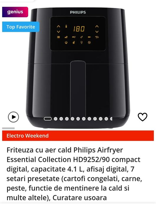 Friteuza aer cald Philips