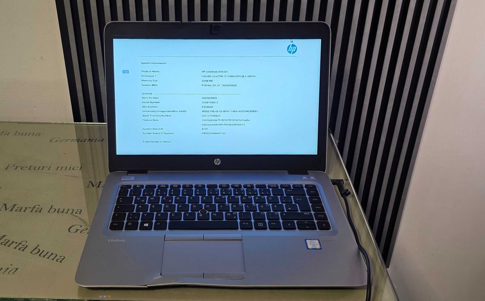 Laptop core i5 gen 7 - Hp Elitebook 840 G4 - functional perfect
