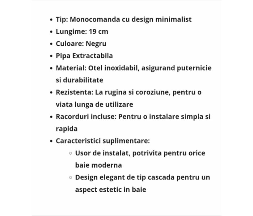 Baterie baie / bucătărie, nou, sigilat