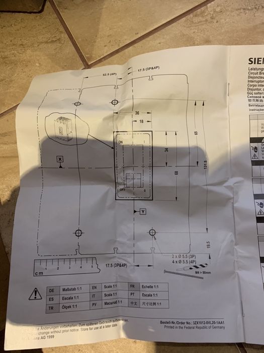 Disjunctor siemens tetrapolar
