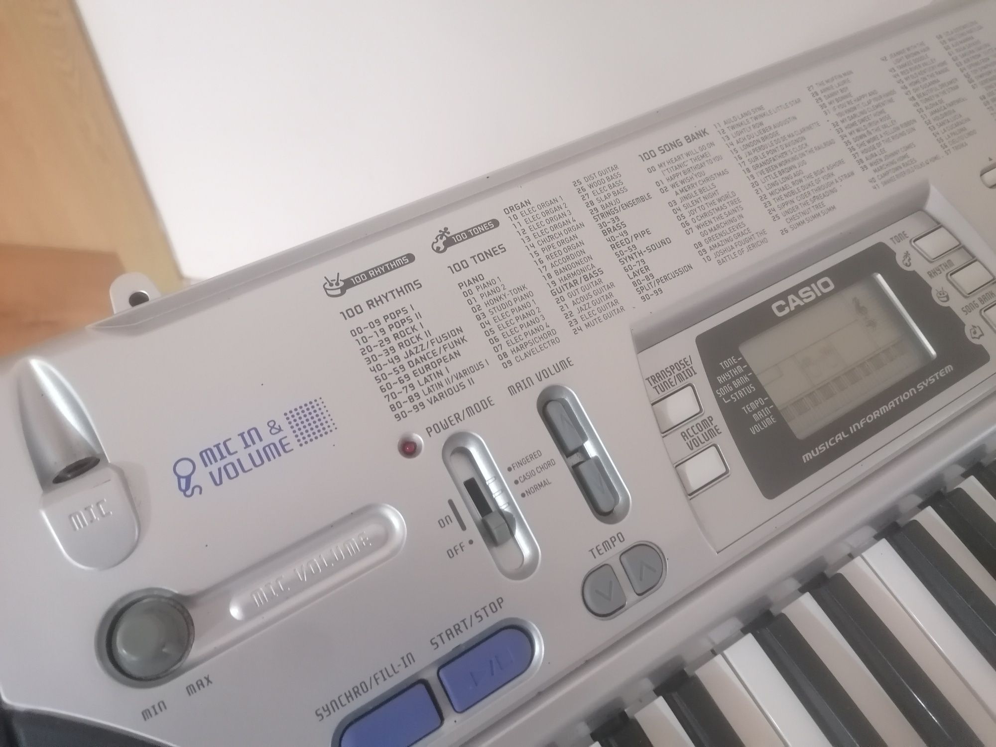 CASIO CTK-496 microfon midi controller