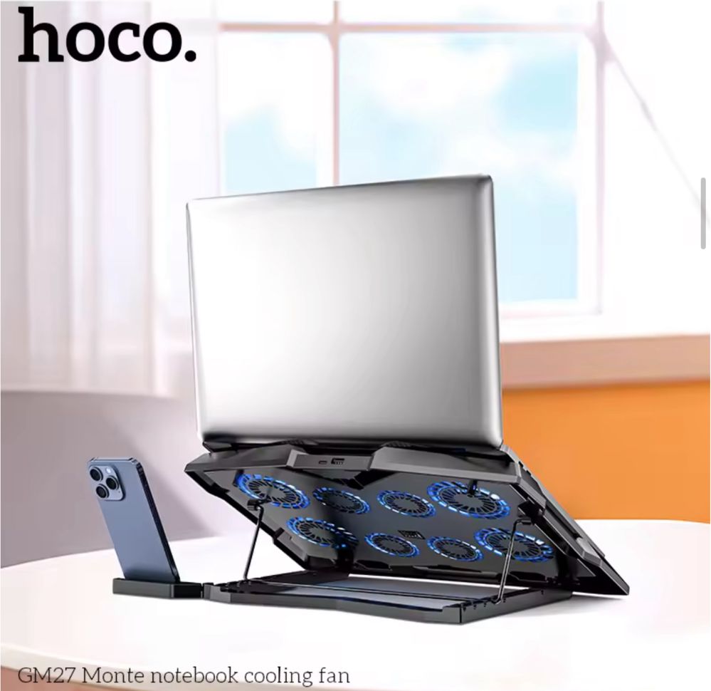 Hoco GM27 – мультифункциональная кулер-подставка для ноутбука