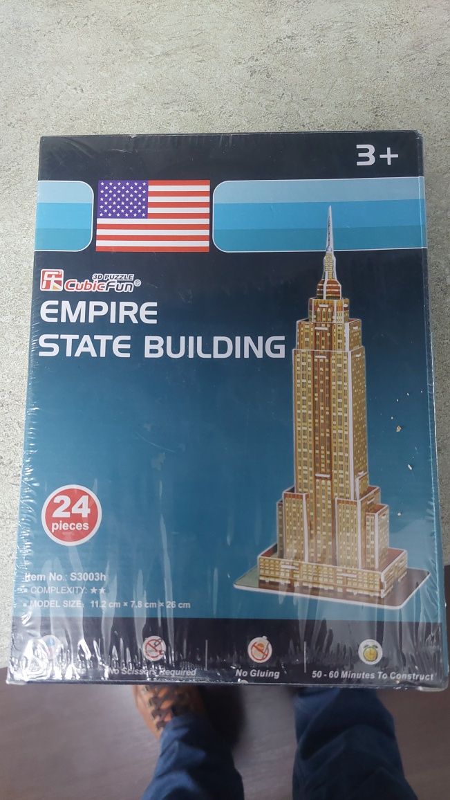 Sigialt puzzle 3d " Empire State Building" 24 piese , 11x8x26 cm