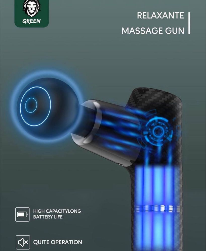 Массажер Green Lion Relaxante Massage Gun