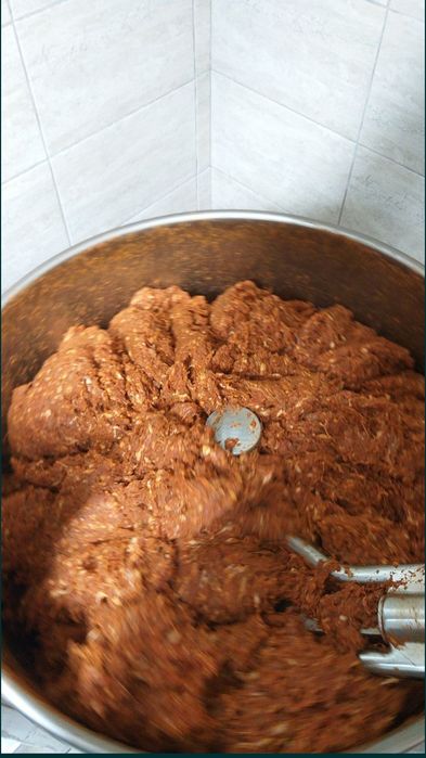 Amestecător/malaxor aluat ,carne cu furca ,din inox. Capacitate 120l.
