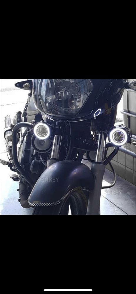 Proiector / proiectoare moto LED angel eyes MOTO ATV SCOOTER SUV ETC