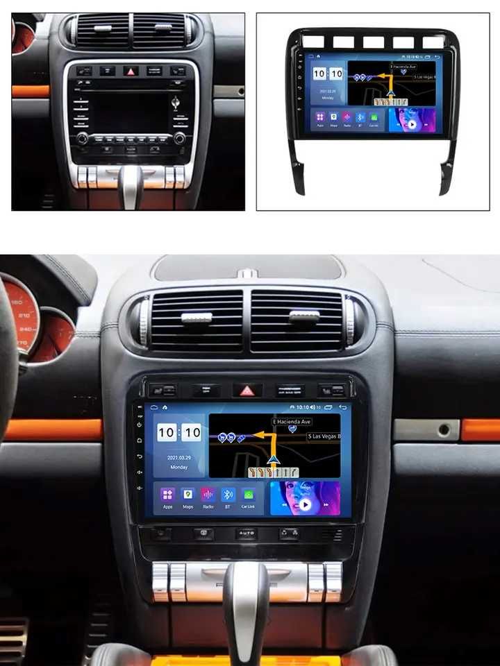 Navigatie Android 13 Porsche Cayenne 2002-2010 1/8 Gb CarPlay + CAMERA