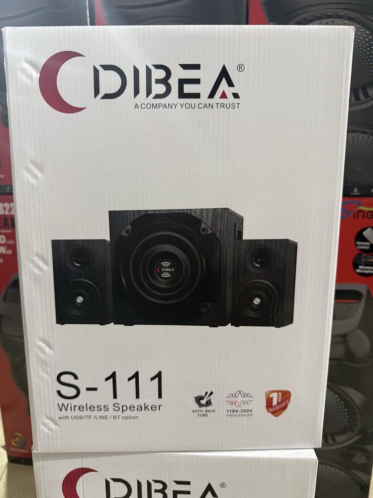БЕПУЛ Доставка, Янги Сифатли Bluetooth Сабвуфер Колонка Dibea S-111