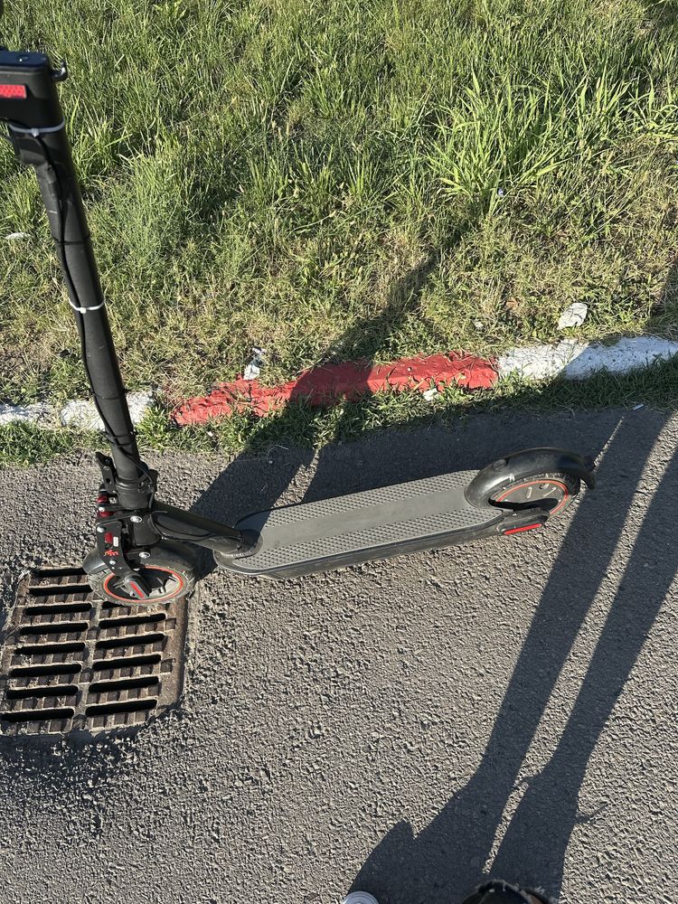 Cand trotineta elecrtica modificata furca noua roti noi