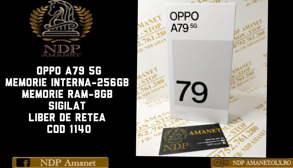NDP Amanet Brăila Oppo A79 5g 256 GB (1140)