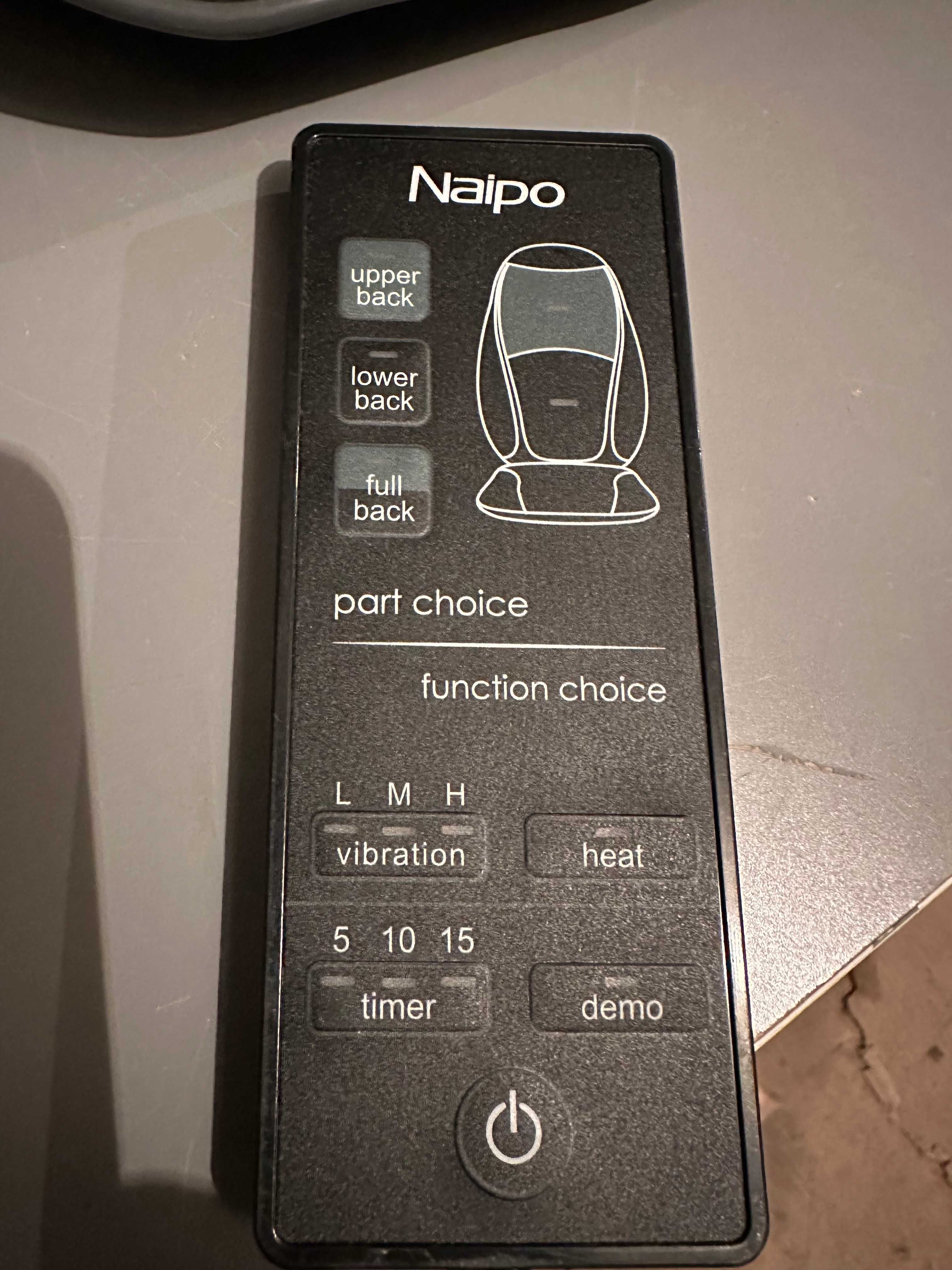 Масажор за гръб шиацу Naipo MGBK-2606H 12V и 220V