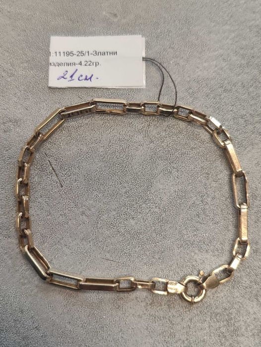 Златна гривна 4.22гр-14к