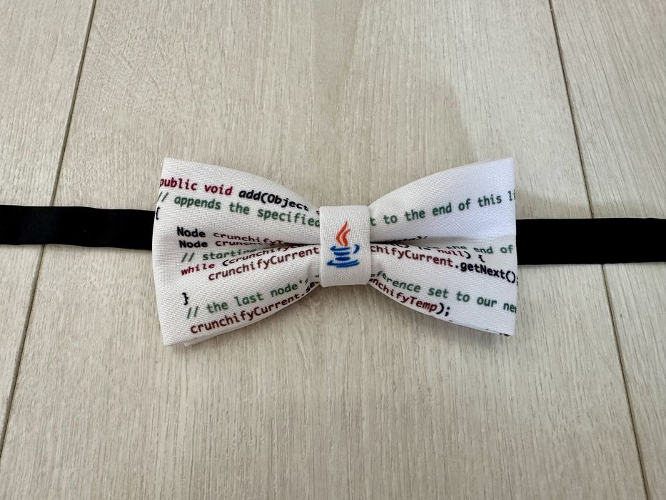 Papion tematic din bumbac pentru bărbați: Programator / Cod, Nou