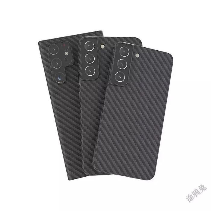 Husa Samsung S21 S22 S23 S24 S25 Plus Ultra Slim Real Fibra Carbon Bla