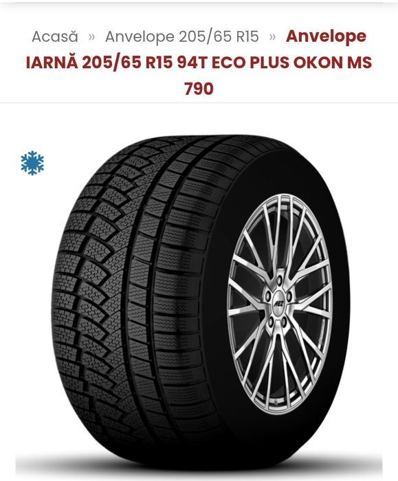 Vand 4  anvelope iarna 205/65/R 15