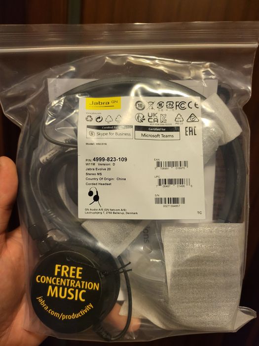 Слушалки Jabra Evolve 20